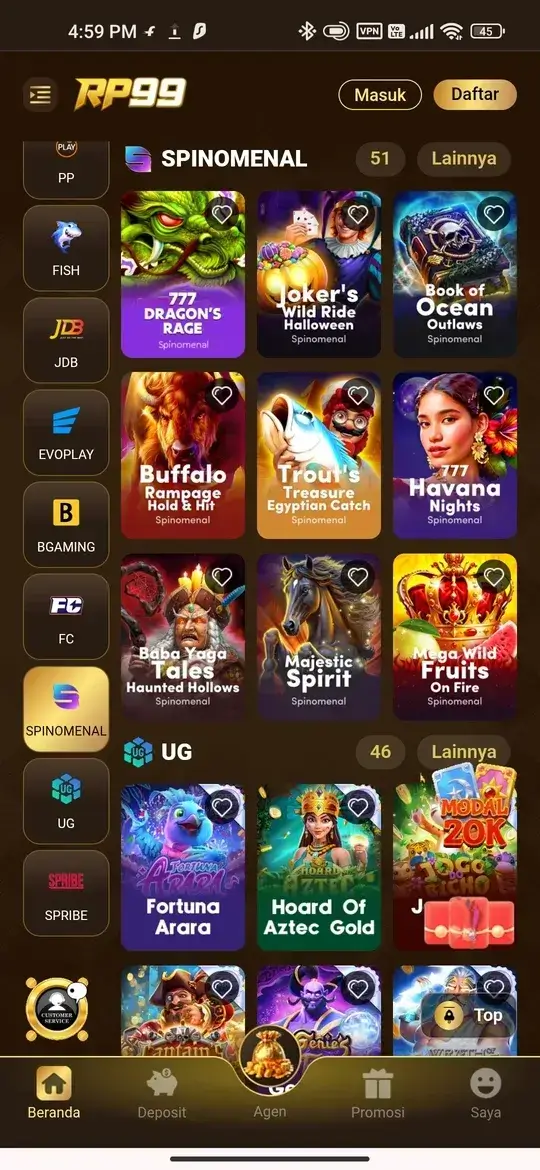 RP99 Slot Games